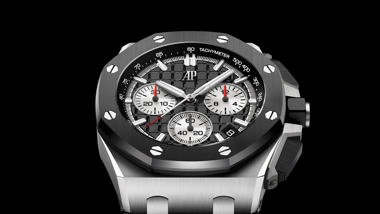 Chronograph-Black OFFs - Black Rubber - Quartz - 43mm