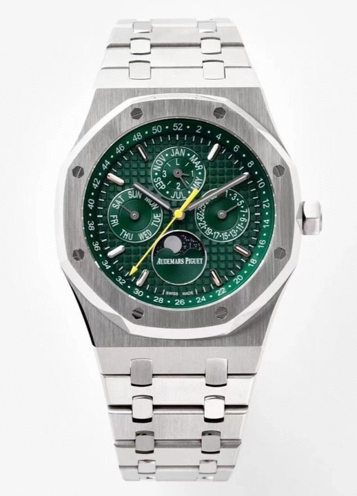Green White - Silver 904L Steel - Automatic - 41mm