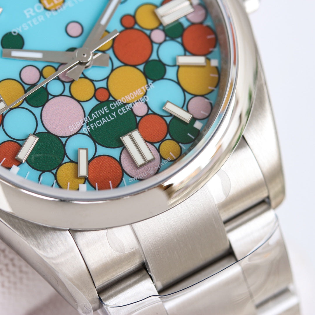 Candy Color - Silver 904L Steel - Automatic - 41mm/36mm