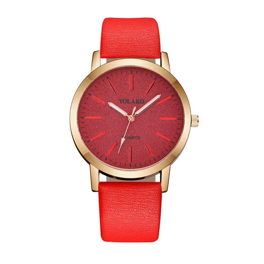 Red Yellow - Red Rubber - Quartz - 34mm