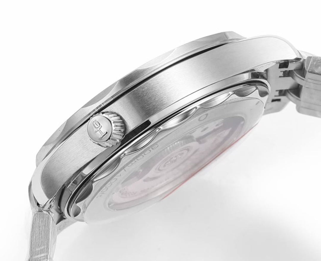 🔥Limited Time Offer!-VS- 210.30.42.20.03.001- Blue -Silver 904L Steel -Free Rubber Strap- Automatic -42mm