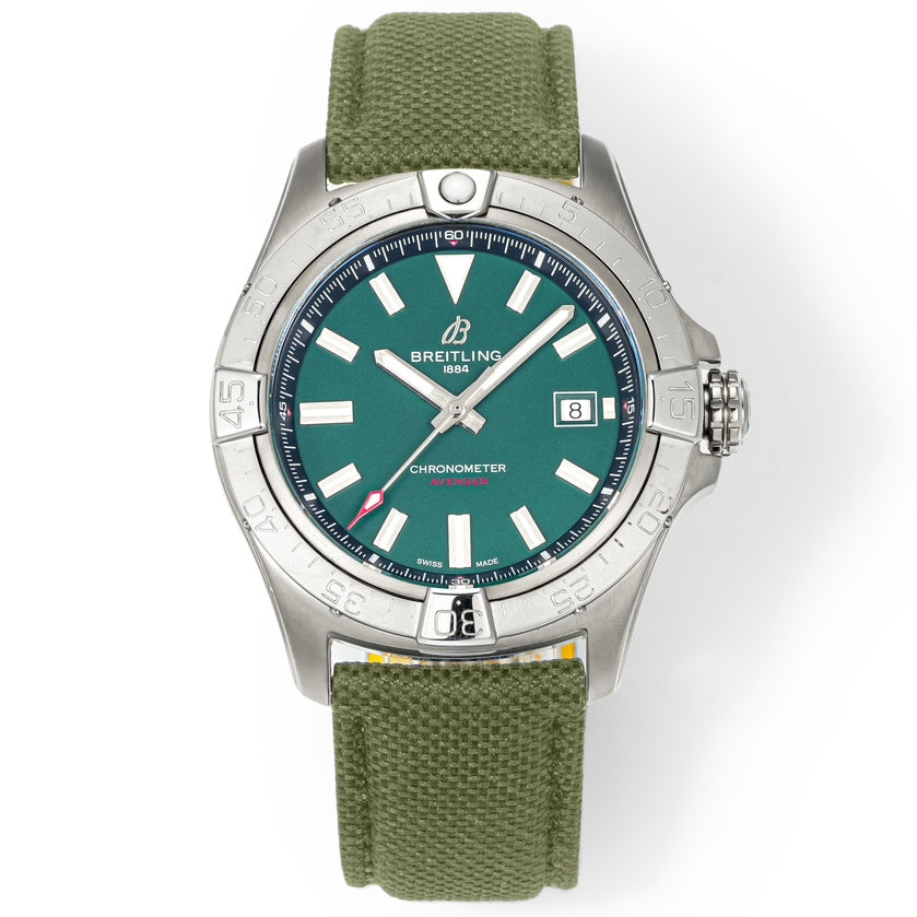 Silver Ceramic- Green AVG - Green Rubber - Automatic - 42mm