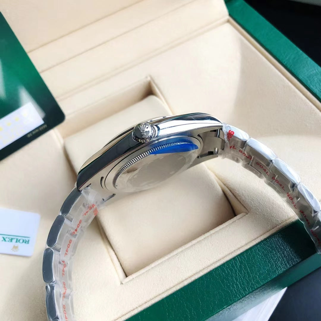 Blue Silver - Steel 904L Silver - Automatic-41mm/31mm