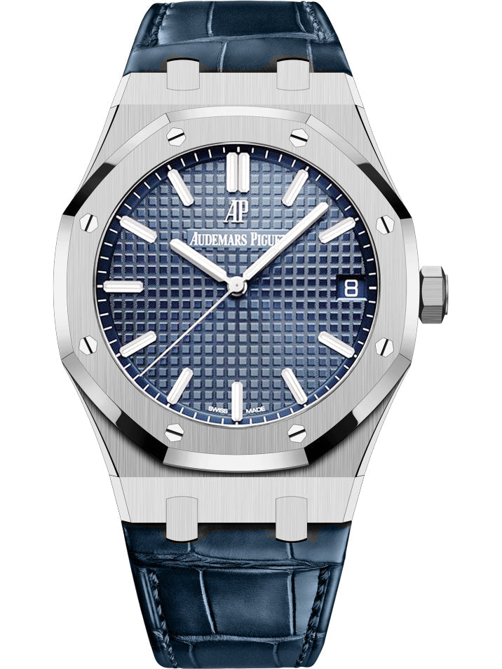 Blue - Blue Leather - Automatic - 41mm