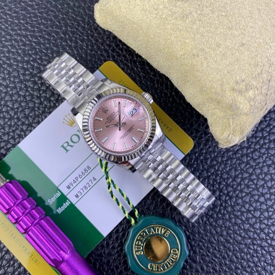 LADY -Pink Silver- 904L Steel - cal.2671 -Automatic - 31mm