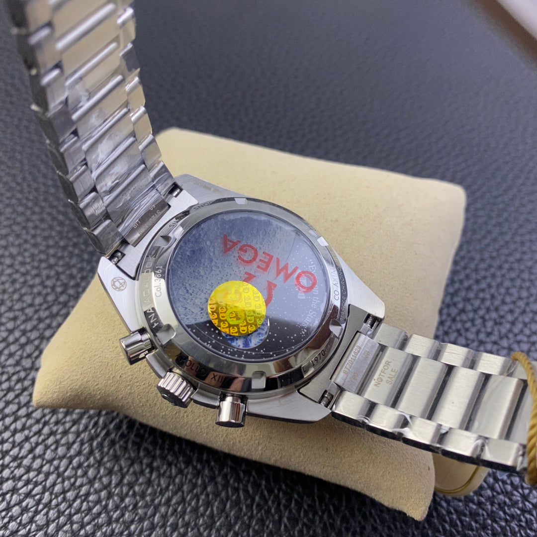 Black Ceramic - Silver 904L Steel- Chronograph - Manual winding - 42mm