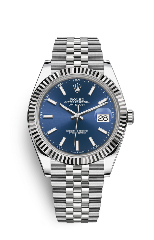 Date-Steel and Blue- Automatic-41mm Watch