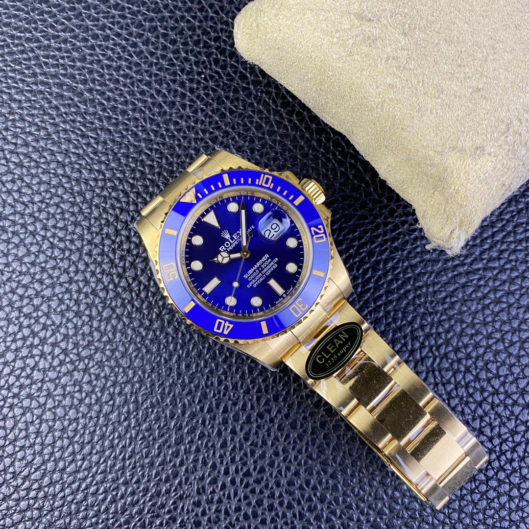 C-Factory -Blue -Yellow gold 904L Steel - Automatic - 41mm