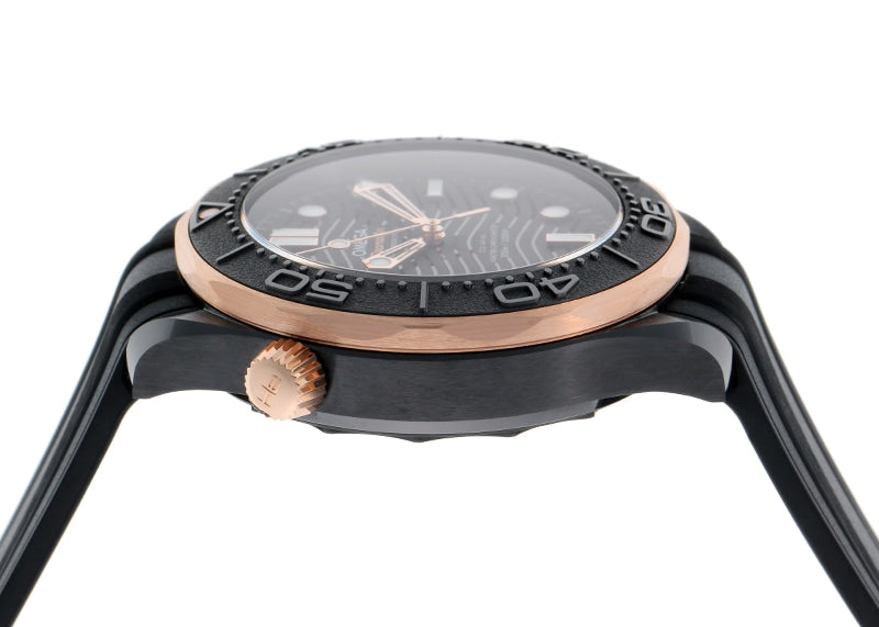Black Rosegold -904L Steel -Black Rubber - Automatic - 42mm