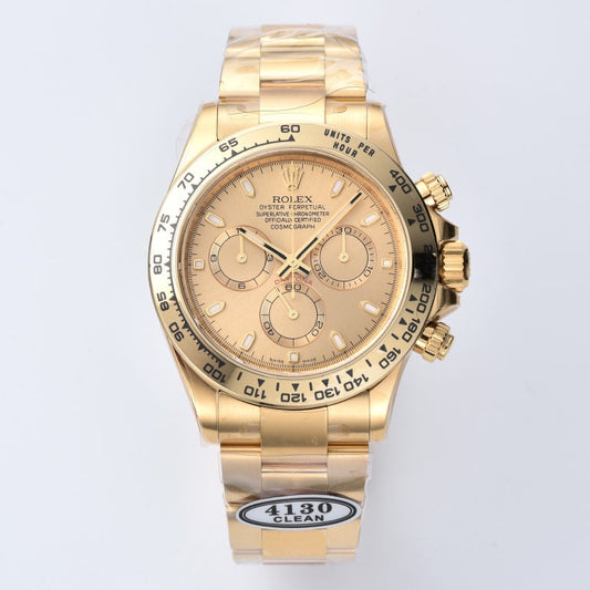 Chronograph -C-Factory -Yellow Steel- 904L Steel- Automatic - 40mm