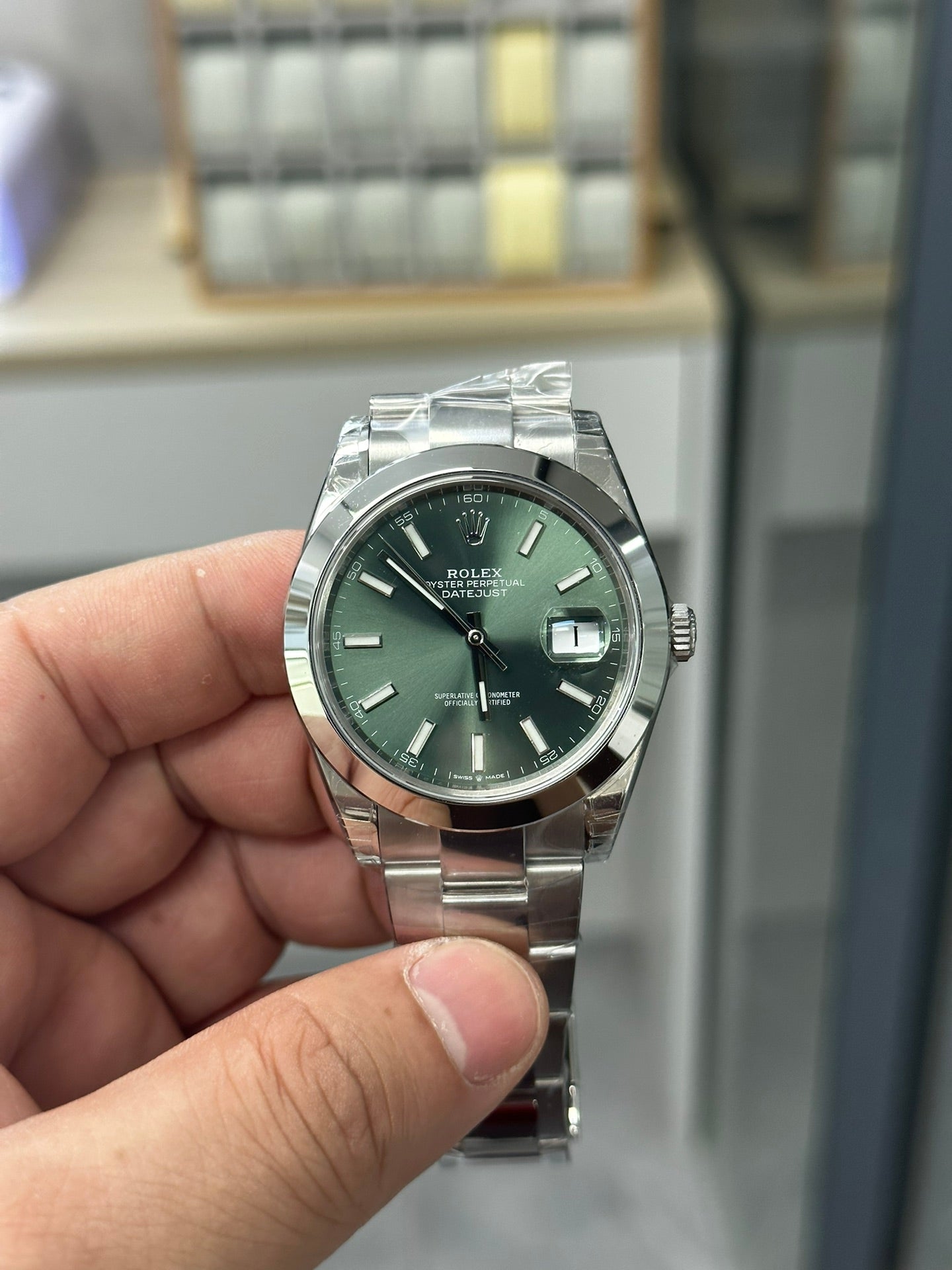 Green Blue - White 904L Steel - Automatic -41mm