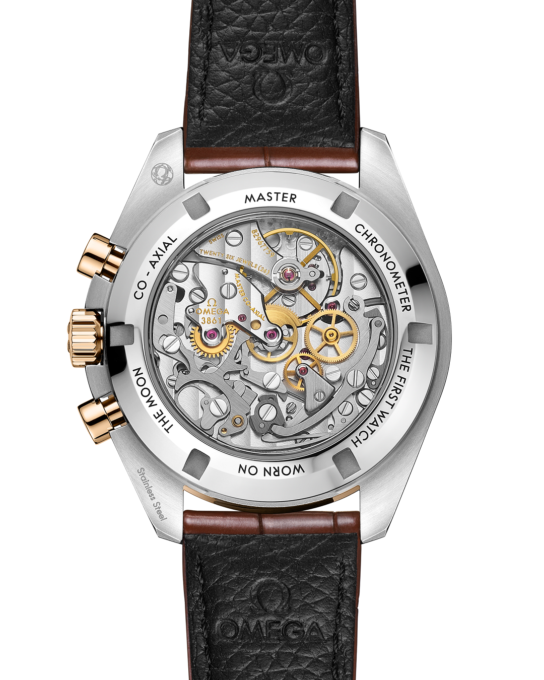 Chronograph -Moon- Silver -Brown Leather- Manual winding - 42mm