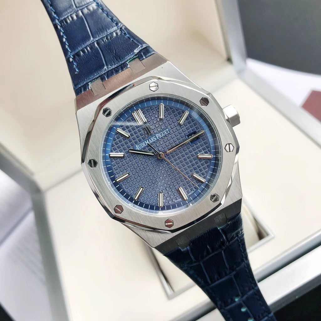 Blue - Blue Leather - Automatic - 41mm