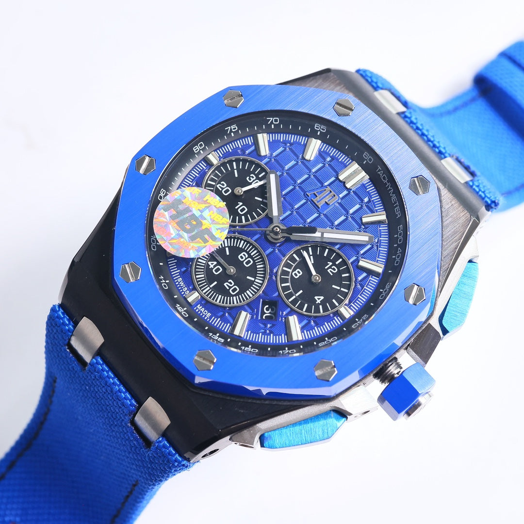 Chronograph -Blue Ceramic- Blue Rubber- Automatic - 44mm