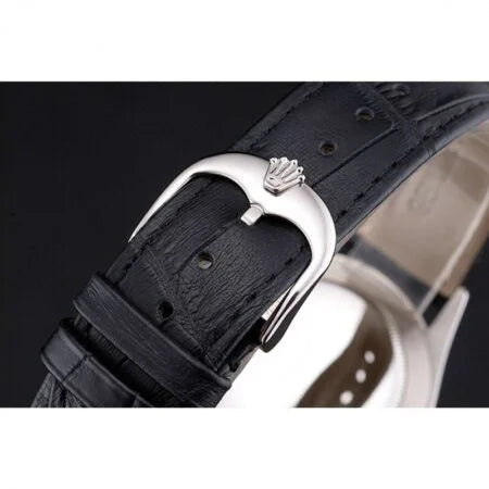 Black -904L White - Black Leather - Automatic - 39mm