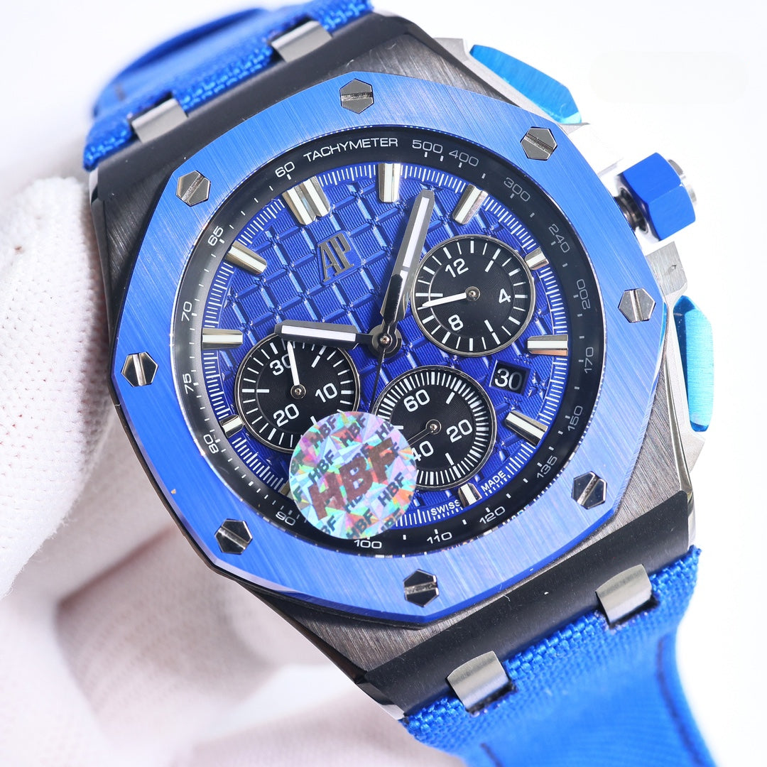 Chronograph -Blue Ceramic- Blue Rubber- Automatic - 44mm