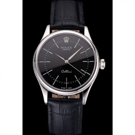 Black -904L White - Black Leather - Automatic - 39mm
