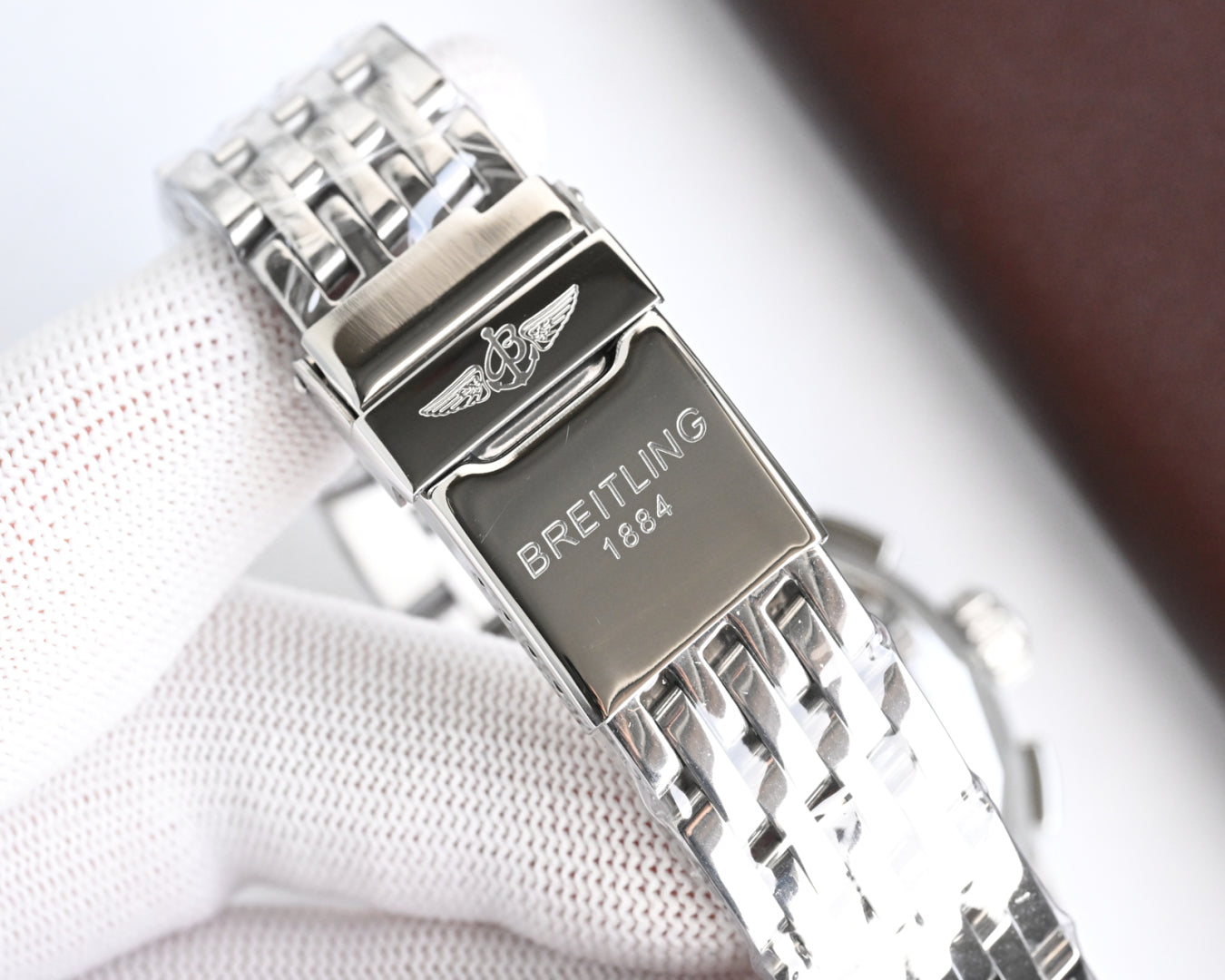 Chronograph - Blue White - Silver 316L Steel - Automatic - 42mm