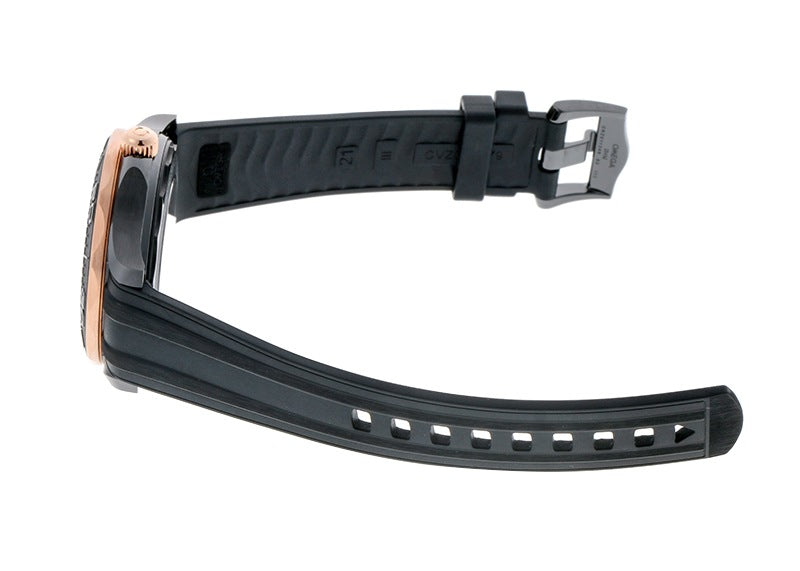 Black Rosegold -904L Steel -Black Rubber - Automatic - 42mm