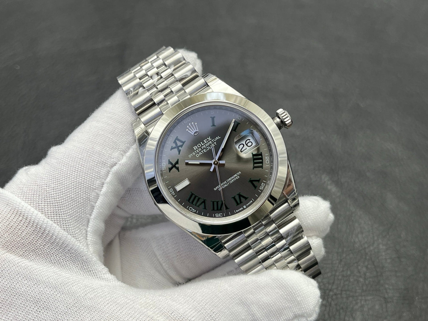 C-Factory -Grey - Smooth Bezel - Silver 904L Steel- Automatic - 41mm