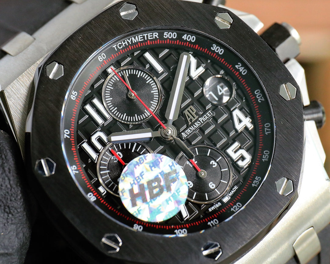 TOP! Chronograph- Red -Black Ceramic- Black Rubber - Automatic - 42mm