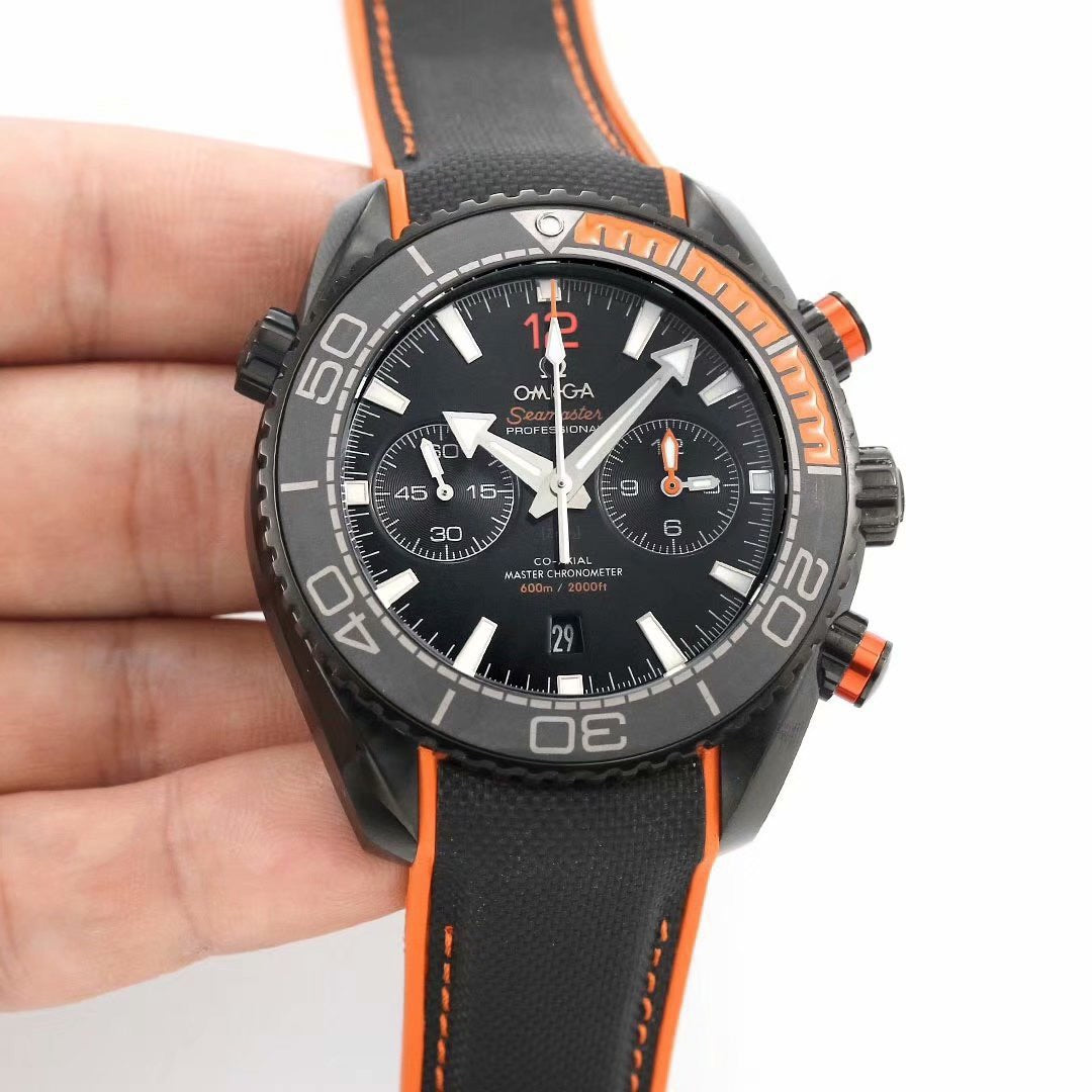 Chronograph - Selfwinding- Black Rubber - Automatic - 45.5mm