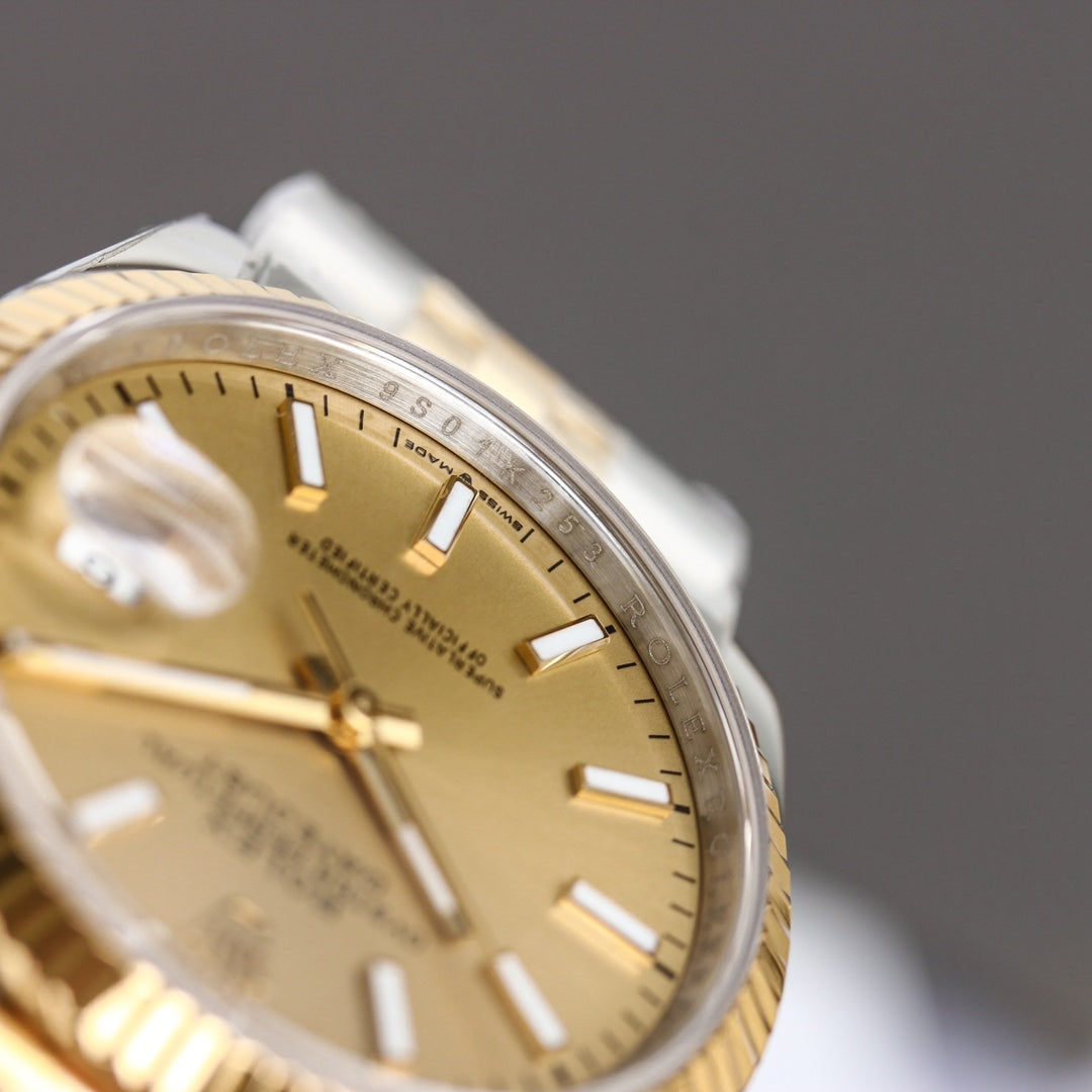 Yellow gold Strap - Yellow dial - Automatic- 41mm