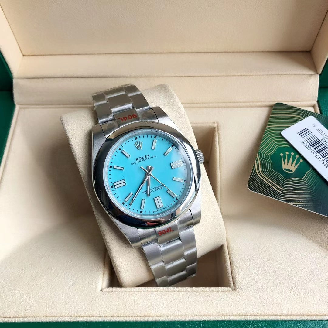 Blue Silver - Steel 904L Silver - Automatic-41mm/31mm