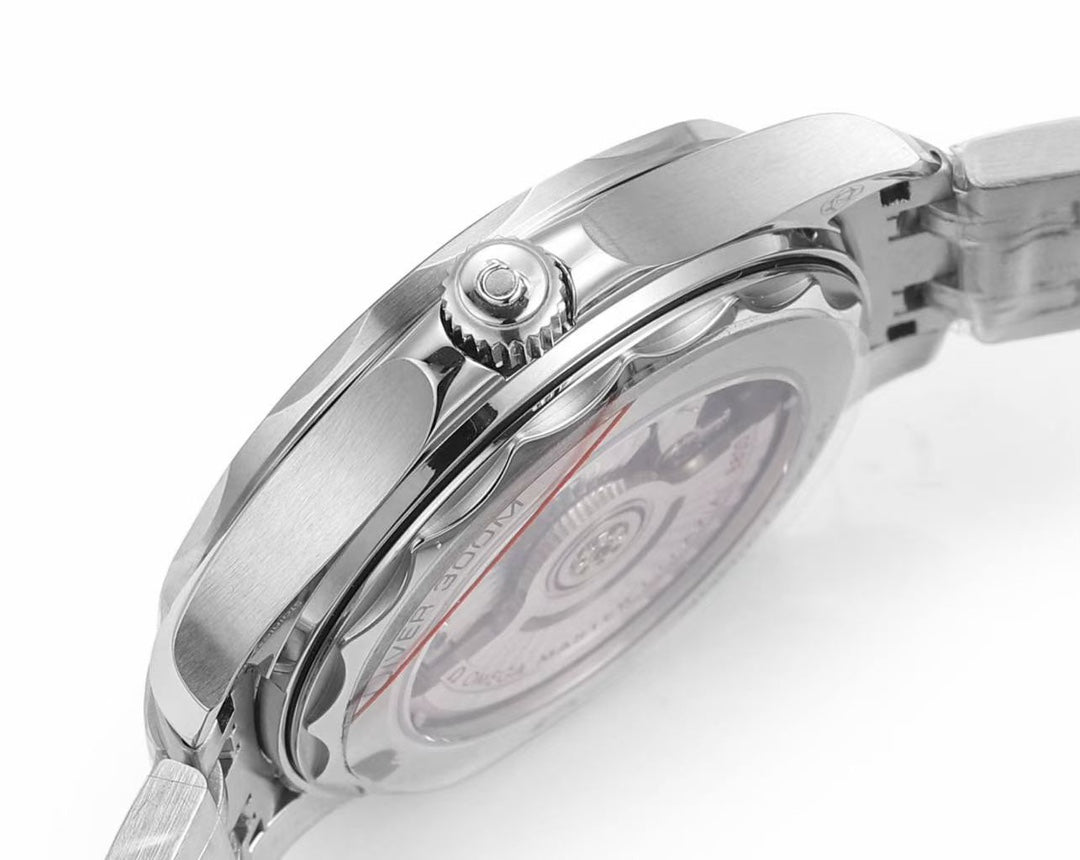 🔥Limited Time Offer!-VS- 210.30.42.20.03.001- Blue -Silver 904L Steel -Free Rubber Strap- Automatic -42mm