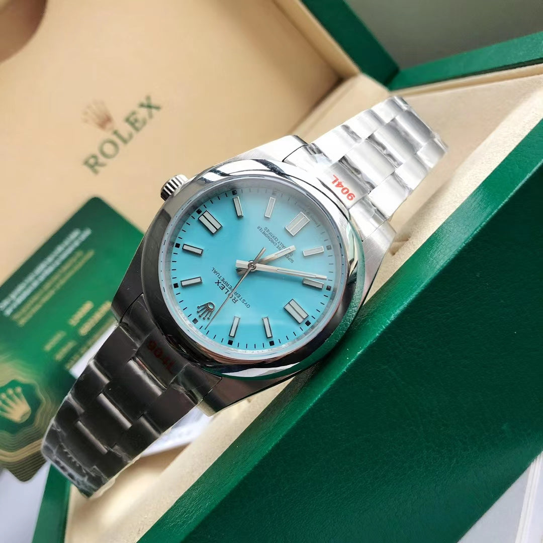 Blue Silver - Steel 904L Silver - Automatic-41mm/31mm