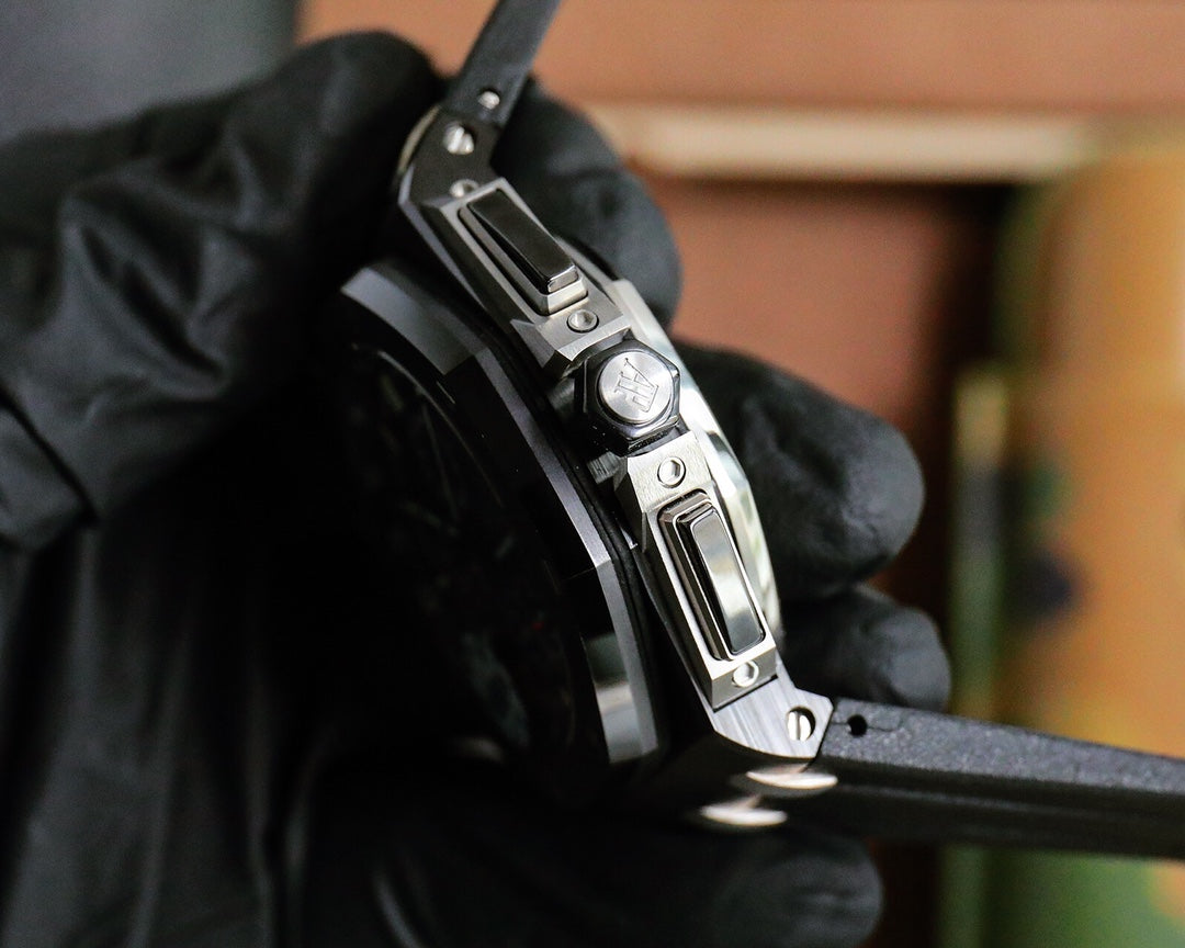 TOP! Chronograph- Black Ceramic- Black Rubber - Automatic - 42mm