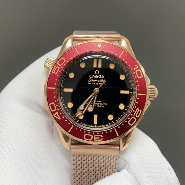 Top version -Black Red - Yellow 904L Steel -Free rubber strap - Automatic - 42mm