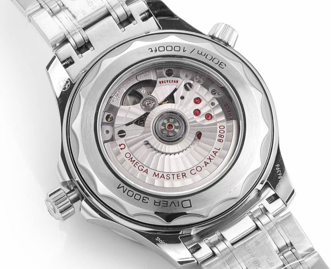 🔥Limited Time Offer!-VS- 210.30.42.20.03.001- Blue -Silver 904L Steel -Free Rubber Strap- Automatic -42mm