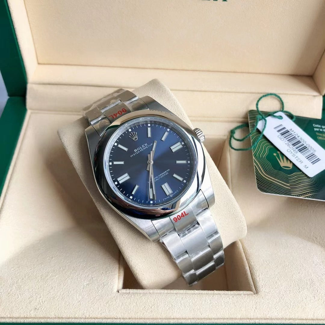 Blue Silver - Steel 904L White - Automatic-41mm/31mm