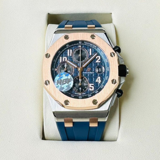 Chronograph - 26471S- Yellow Gold Ceramic Bezel - Blue Rubber - Automatic - 44mm