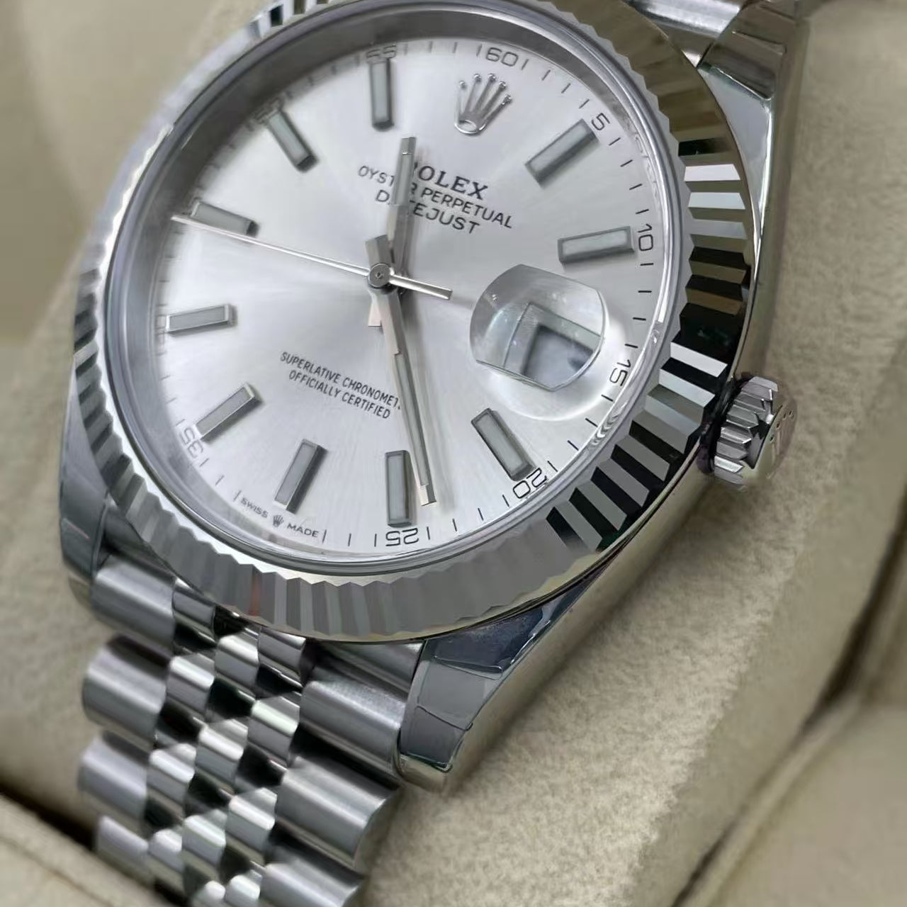 Classic White Silver - 904L Steel- Automatic Watch - 41mm