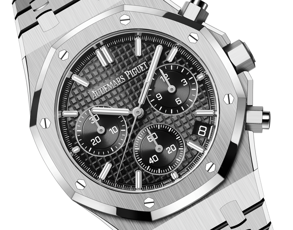 Black Silver - 904L Steel - Chronograph- Quartz- 41mm