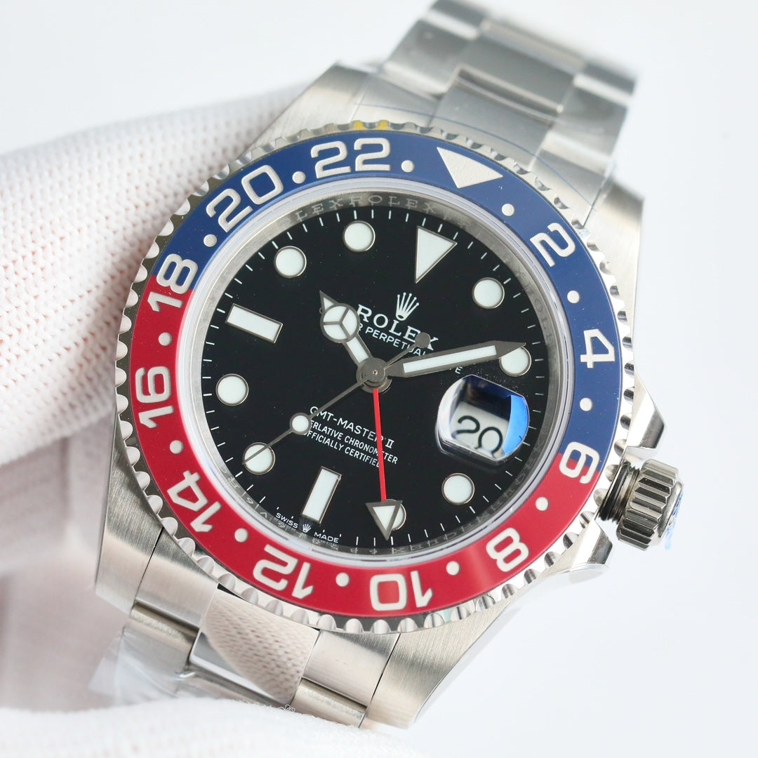 C Factory - Red Blue - Silver 904L Steel - Automatic - 40mm