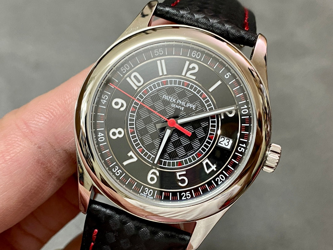 Red Black - Black Leather - Automatic - 40mm