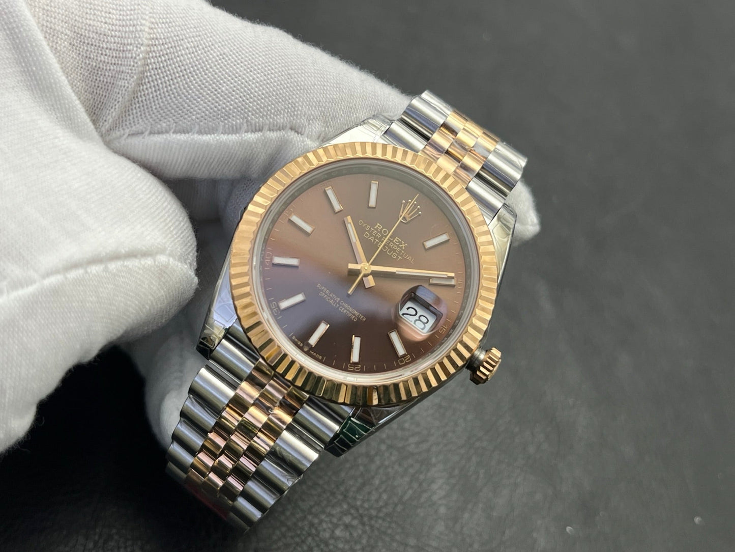 C-Factory -Brown - Silver Yellow 904L Steel- Automatic - 41mm