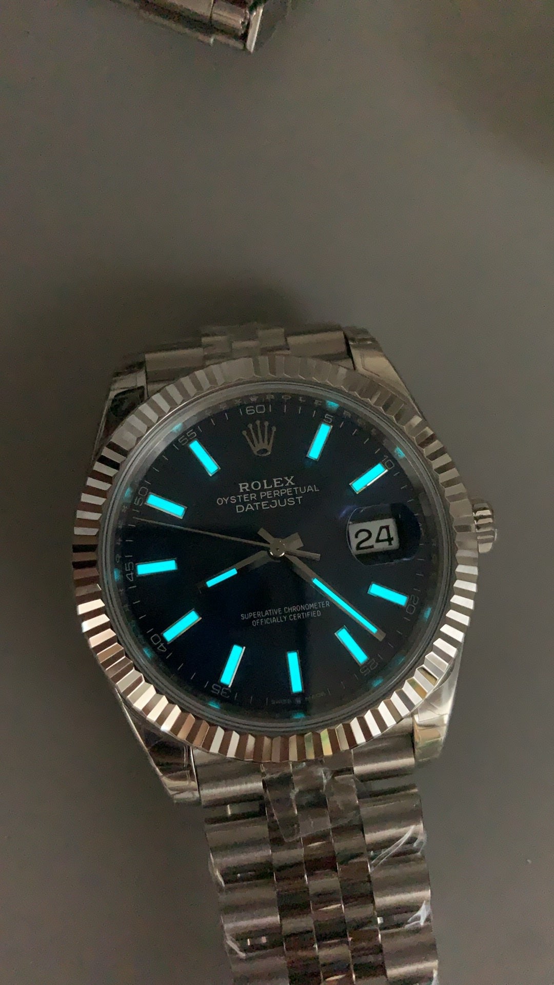 126334-Blue Silver - Steel 904L - Blue- Automatic-41mm