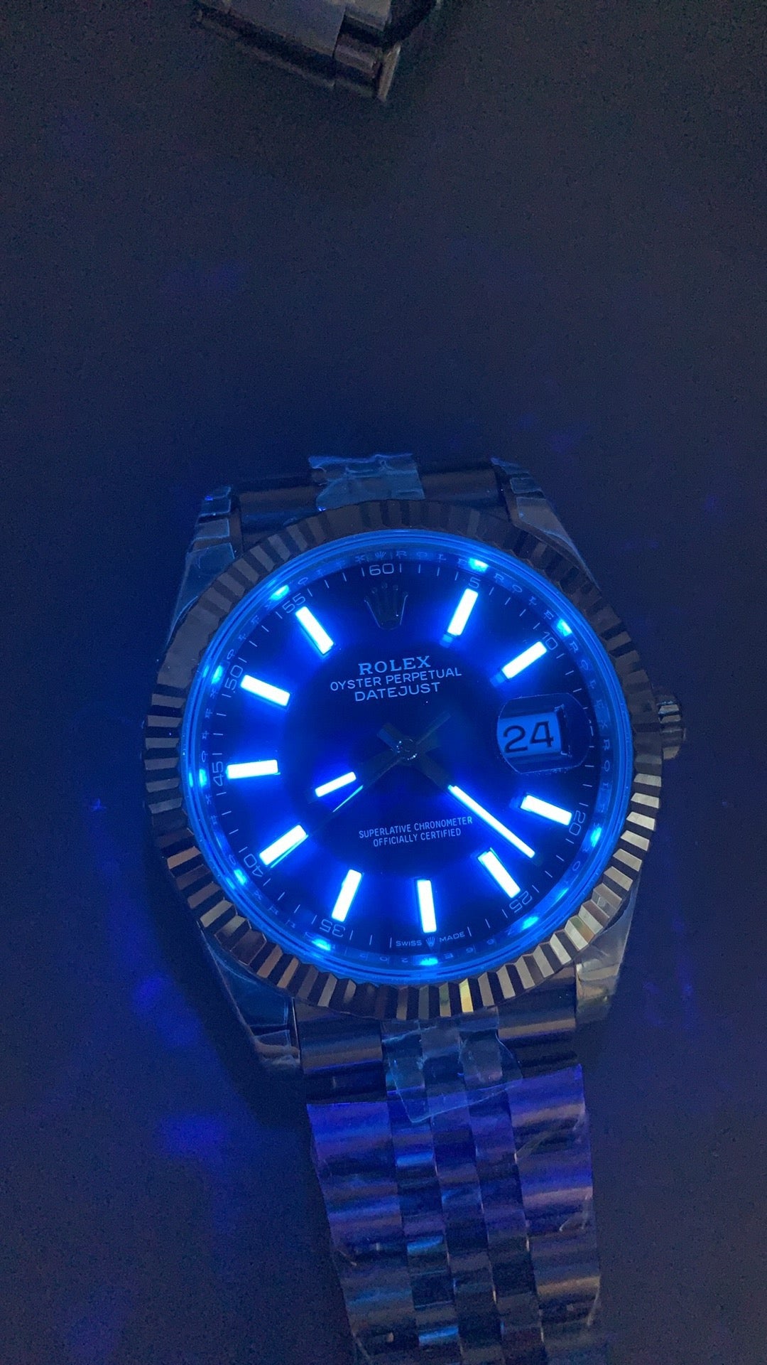 126334-Blue Silver - Steel 904L - Blue- Automatic-41mm