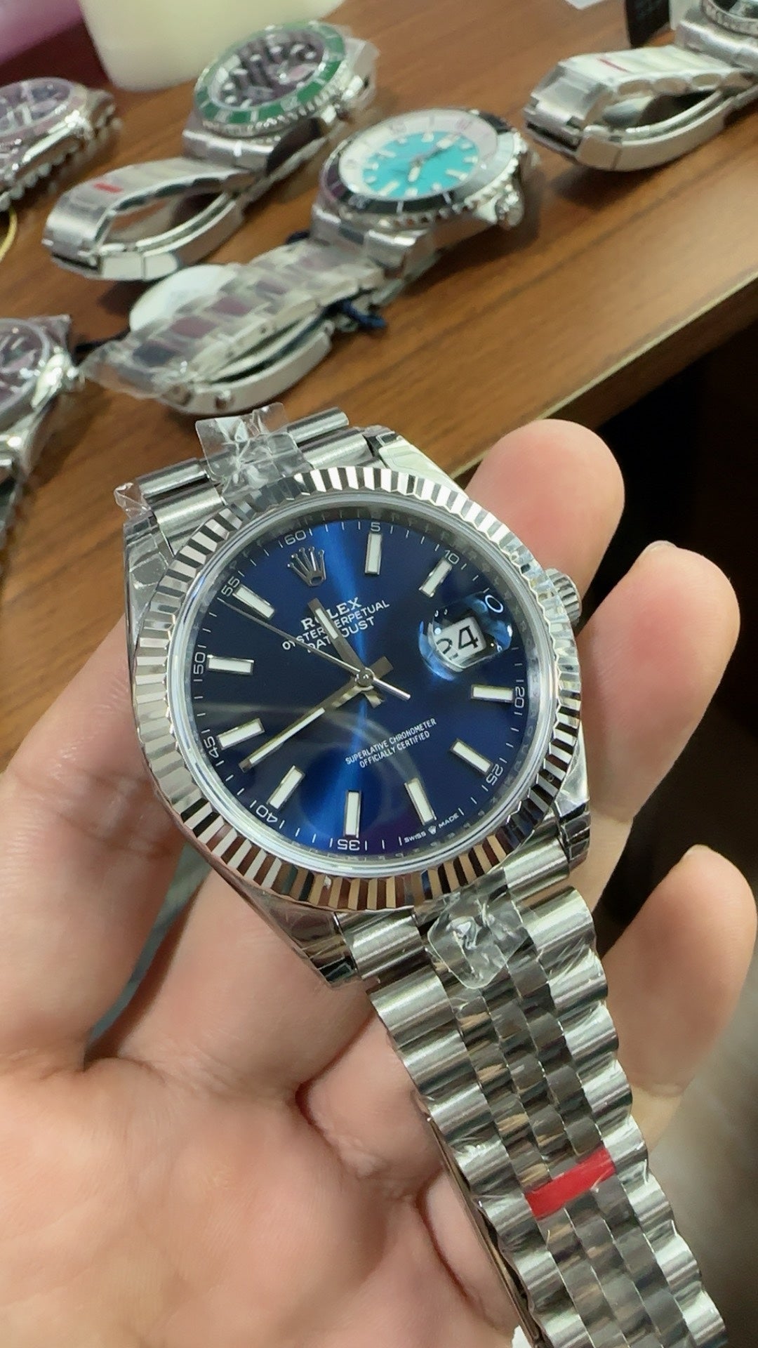 126334-Blue Silver - Steel 904L - Blue- Automatic-41mm